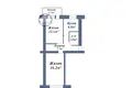 2 room apartment 47 m² Baranavichy, Belarus