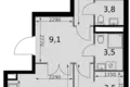 Apartamento 2 habitaciones 76 m² Moscú, Rusia