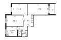 3 bedroom apartment 66 m² Minsk, Belarus