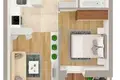Mieszkanie 2 pokoi 42 m² Mińsk, Białoruś