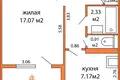 Wohnung 1 zimmer 33 m² Minsk, Belarus