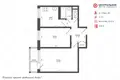 2 room apartment 39 m² Minsk, Belarus