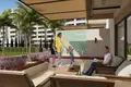 Wohnkomplex New residence with an aquapark, swimming pools and a tennis court at 150 meters from the beach, Mersin, Turkey