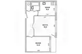 Квартира 2 комнаты 51 м² Мухавецкий сельский Совет, Беларусь