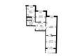 1 bedroom apartment 58 m² Minsk, Belarus