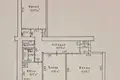 Appartement 3 chambres 66 m² Homiel, Bélarus