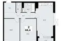 2 room apartment 68 m² Kommunarka, Russia