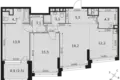 Appartement 3 chambres 85 m² Moscou, Russie