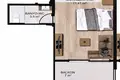 Квартира 1 комната 40 м² Мезитли, Турция