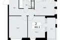 Квартира 2 комнаты 48 м² район Коммунарка, Россия