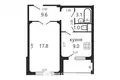 Appartement 1 chambre 41 m² Minsk, Bélarus