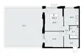2 room apartment 69 m² Kommunarka, Russia