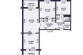 Квартира 3 комнаты 66 м² Минск, Беларусь