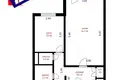 1 room apartment 35 m² Minsk, Belarus