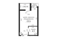 1 room apartment 28 m² Minsk, Belarus