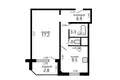 1 room apartment 41 m² Minsk, Belarus