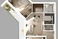 Apartamento 2 habitaciones 74 m² Kaliningrado, Rusia