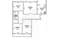 Wohnung 4 zimmer 84 m² Muchaviecki sielski Saviet, Belarus