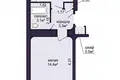 1 room apartment 30 m² in Minsk, Belarus