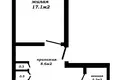 2 room apartment 51 m² Minsk, Belarus