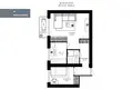 Mieszkanie 2 pokoi 38 m² Wilno, Litwa
