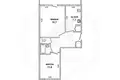 2 room apartment 49 m² Zhabinka, Belarus