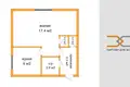 1 room apartment 30 m² Zhodzina, Belarus