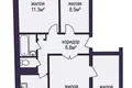 Квартира 4 комнаты 63 м² Вилейка, Беларусь