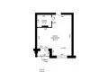 Wohnung 1 zimmer 53 m² Lahojsk, Belarus