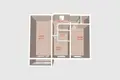 Квартира 2 комнаты 44 м² Минск, Беларусь