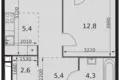 Wohnung 2 zimmer 47 m² Moskau, Russland
