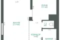 1 room apartment 44 m² Minsk, Belarus