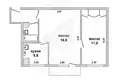 Mieszkanie 2 pokoi 45 m² Brześć, Białoruś