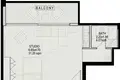 Estudio 56 m² Ajmán, Emiratos Árabes Unidos