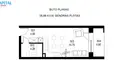 Mieszkanie 1 pokój 29 m² Wilno, Litwa