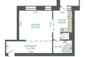 Apartamento 1 habitación 48 m² en Minsk, Belarús