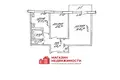Wohnung 2 zimmer 38 m² Hrodna, Belarus