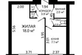 1 bedroom apartment 33 m² Minsk, Belarus