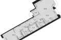 Квартира 2 комнаты 69 м² Москва, Россия