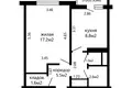 1 bedroom apartment 37 m² Minsk, Belarus