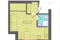 Wohnung 1 zimmer 26 m² Tsyrkuny, Ukraine