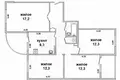 Apartamento 4 habitaciones 79 m² Muchaviecki sielski Saviet, Belarús