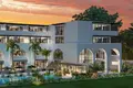 Complejo residencial New exclusive residence with a swimming pool and a business center a few steps from the ocean, in a prestigious area, Bali, Indinesia