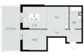 Wohnung 2 zimmer 51 m² Moskau, Russland