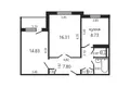 Mieszkanie 2 pokoi 52 m² Mińsk, Białoruś