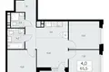 4 room apartment 66 m² Kommunarka, Russia