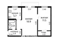 Wohnung 2 zimmer 44 m² Minsk, Belarus