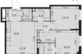 Wohnung 3 zimmer 62 m² Moskau, Russland
