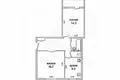 2 room apartment 50 m² Lieninski, Belarus