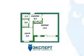 1 room apartment 36 m² Enierhietykau, Belarus
